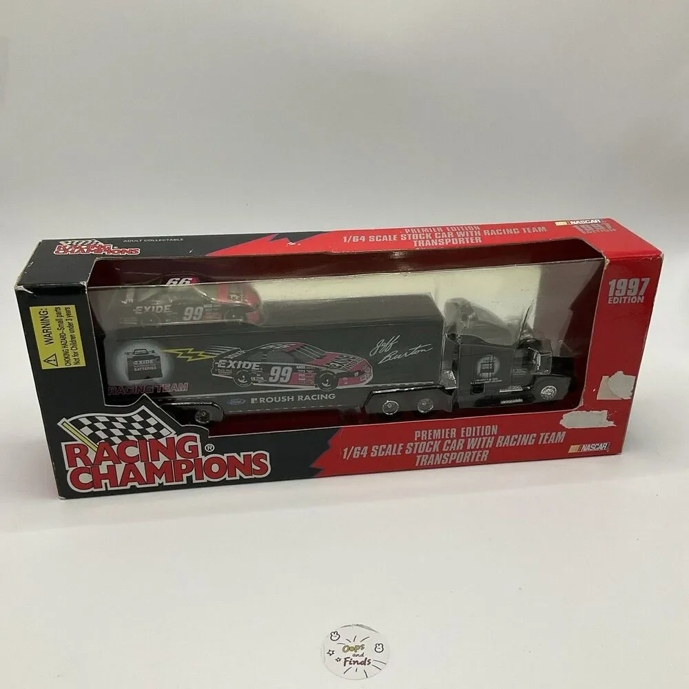 1997 Racing Champions Jeff Burton #99 Exide 1:64 Premier Transporter 1124/1404